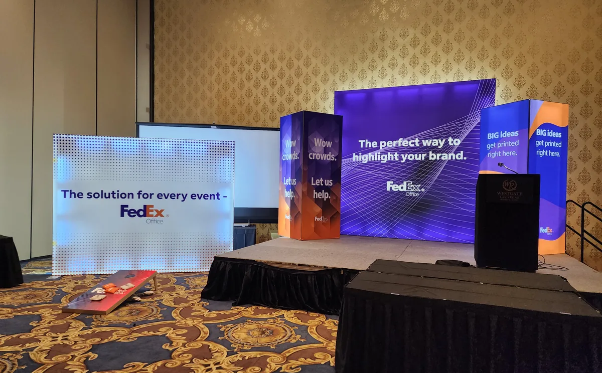 LED & Print Booth Stage