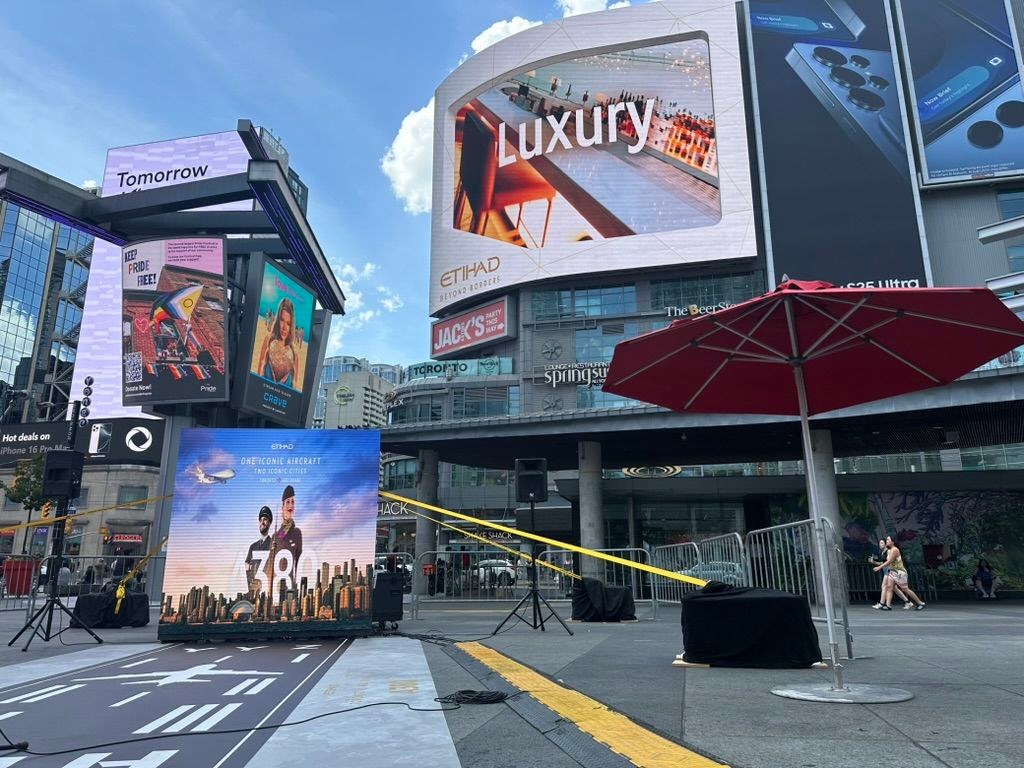 3.9pp Outdoor Video Wall – Activation – Sankofa Square Toronto