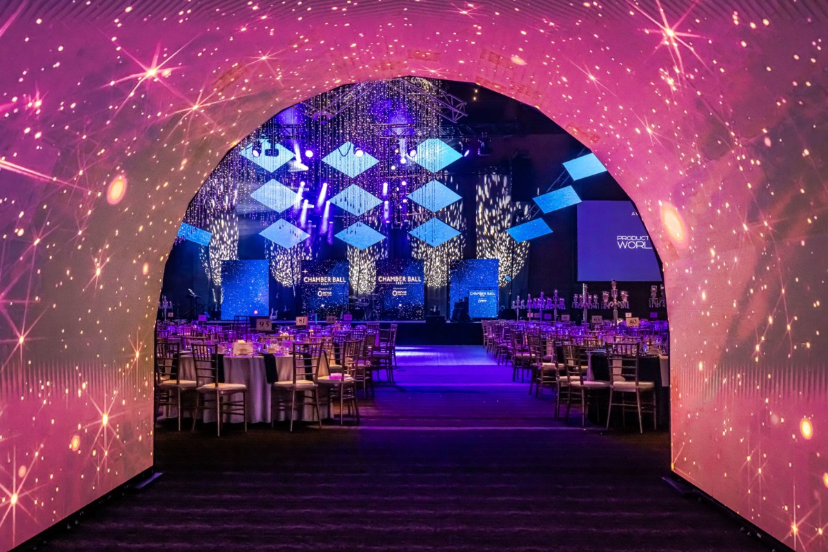 LED Arch Installation