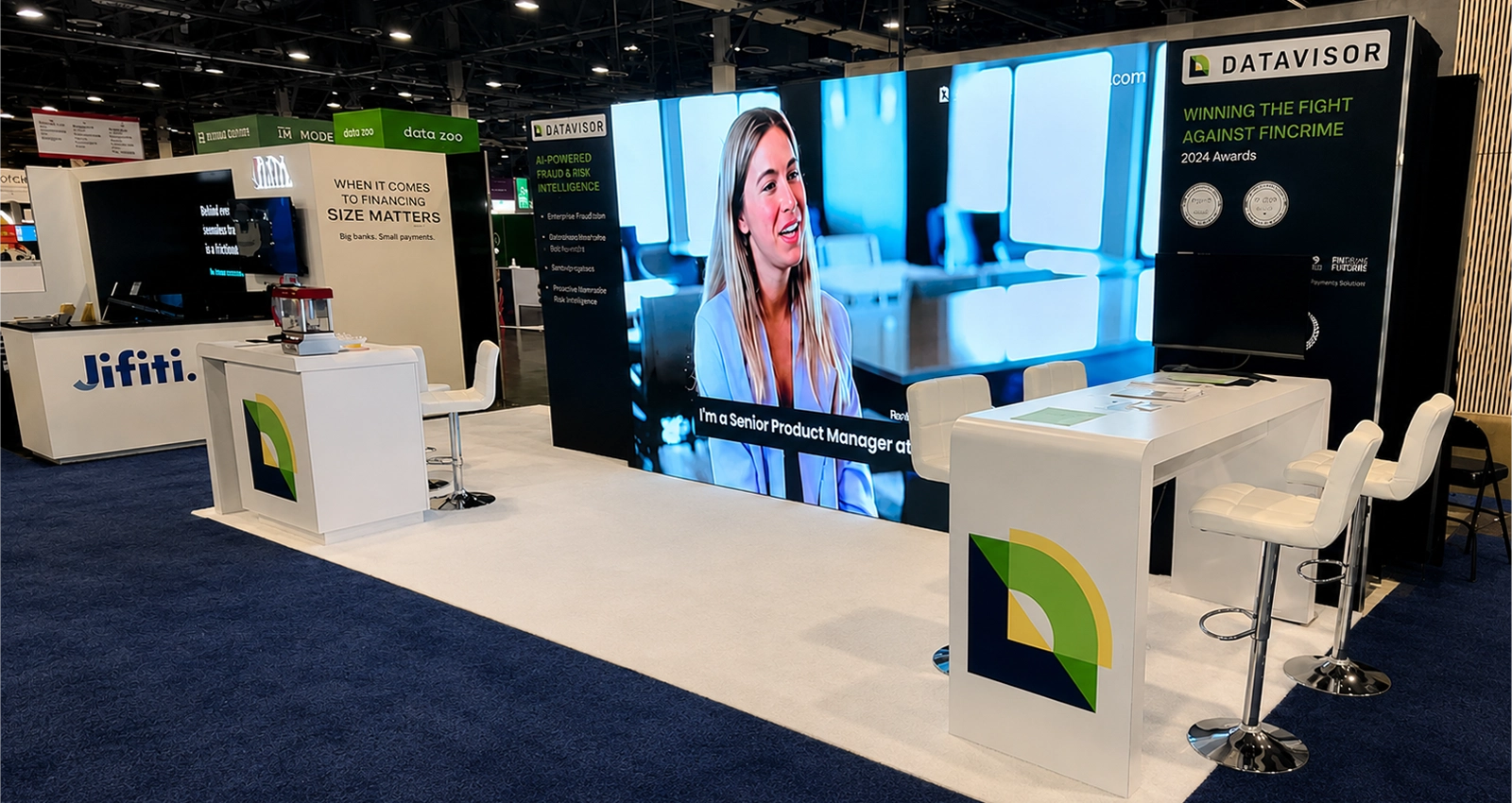 20×10 Trade Show Exhibit with LED Video Wall