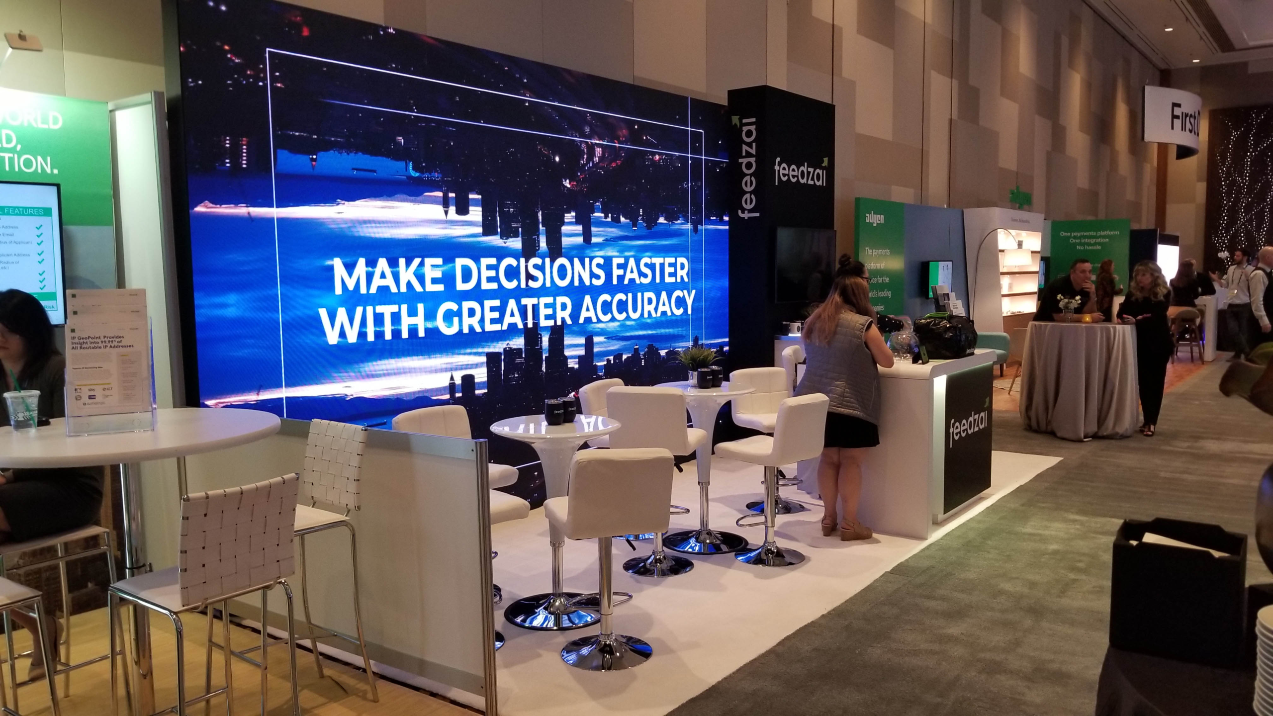 20×10 Custom Booth with LED Video Wall