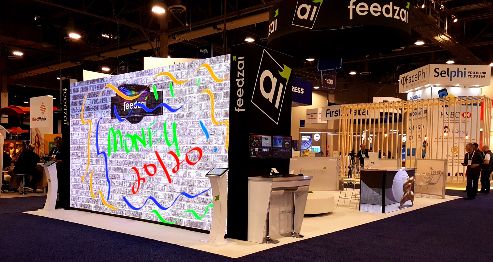 Interactive LED Wall Trade Show Booth