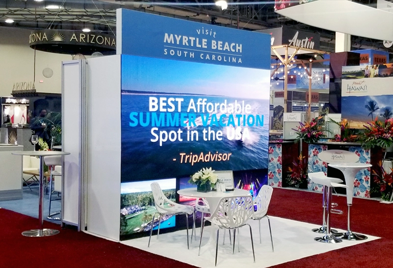 10×10 Exhibit with 10×8 LED Backwall